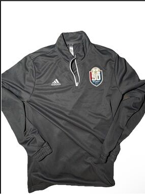 Adidas North Carolina FC Youth 50th Anniversary Grey 1/4 Zip Training Jacket LAR